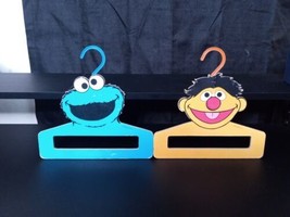 Sesame Street Clothes Hangers Boards - Cookie Monster, Ernie vintage lot of 2 - £23.59 GBP