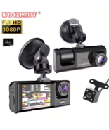 1080P 2/3 Channel Dash Cam Car DVR Front Rear Inside Camera Night Vision... - $74.25+