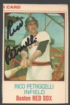 Rico Petrocelli Autograph Signed 1975 Hostess Baseball Card #132 - £9.53 GBP