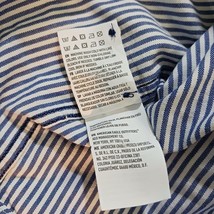 American Eagle Outfitters Classic Fit Men's Blue & White Stripes Shirt Sz Medium image 6