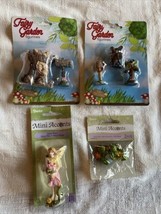 Fairy Garden &amp; Mini Accents Lot of 4 Sets All New, Frogs, Fairy, Tree - £15.80 GBP
