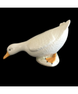 Vintage Large 20&quot; Hand Painted Italian Majolica Duck Centerpiece with FLAW - £146.23 GBP