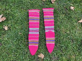 Hand knitted folk socks, traditional Macedonian socks from Ohridsko and ... - $35.00