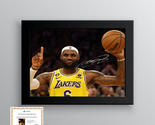 LeBron James Autographed 8x10 inches Framed Photo With COA - £150.28 GBP