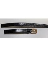 NOS Pulsar by Seiko Ladies 8mm Black Leather Faux Lizard Watch Band Mode... - $30.51 CAD