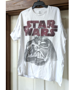 Disney Parks Star Wars Darth Vader Some Fading White Crew Neck XXXL T-Shirt - $13.58 CAD