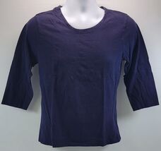 I1) Primark Cares Woman Navy Blue T Shirt Medium - $7.91