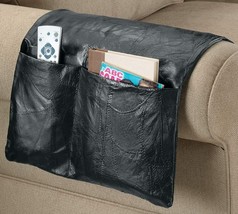 Sofa Chair Armrest Remote Control Leather Storage Organizer Caddy Pocket... - £18.08 GBP