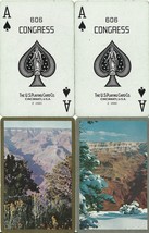 Vintage Congress 606 Playing Cards Grand Canyon 2 cell-u-tone decks Z2660 deck - £12.43 GBP
