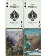 Vintage Congress 606 Playing Cards Grand Canyon 2 cell-u-tone decks Z266... - $25.61 CAD