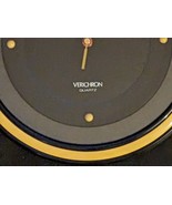 1980 Verichron Mid Century Modernist Colorblock Yellow Black Wall Clock ... - $6,041.52 MXN