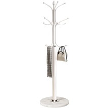 Metal Coat Rack Stand With Natural Marble Base, Free Standing Hall Tree ... - £104.32 GBP