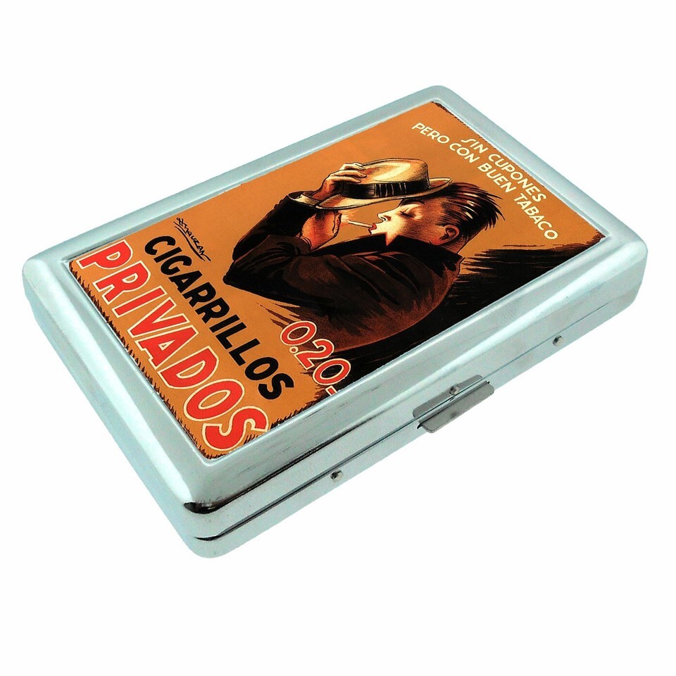 Vintage Smoking Ad Cigarrillos Cigarette Case RFID Protection Wallet - $16.78 Vintage Smoking Ad Cigarrillos Cigarette Case RFID Protection Wallet - $16.78