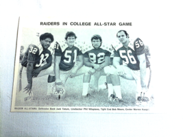 1971 Oakland Raiders in College All-Star Game Jack Tatum, Phil Villapiano - $8.99