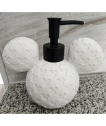 New With Tags Disney Mickey Mouse White Shape Pattern Soap Dispenser 6&quot; ... - $30.00