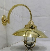 Nautical Goose Neck Ship Solid Brass Wall Light Marine Antique Sconce 1 Pcs - £138.55 GBP