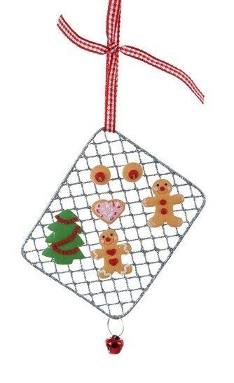 KURT S. ADLER CLAYDOUGH COOKIES & GINGERBREAD ON COOKIE SHEET CHRISTMAS ORNAMENT - $8.88