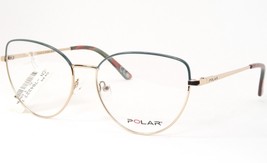 Polar Lunettes GLAM 875 29 Vert et Doré Unique Rare Lunettes 57-17-140mm Italie - £76.66 GBP