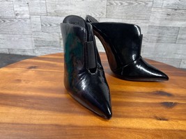 ASOS Mules Women 5M Shoes Black Patent Leather  Stiletto Heel Slip On Co... - $27.54