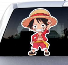 Anime One Piece Funny Luffy Pirate Straw Hat Sticker Decal Truck Car Wall Phone - £3.99 GBP+