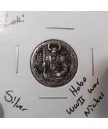 HOBO Loki Norse Celtic Viking God Made From A REAL WWII Silver Nickel SI... - $279.69 MXN