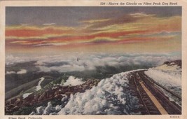 Pikes Peak Colorado CO Above the Clouds Postcard C22 - £2.40 GBP