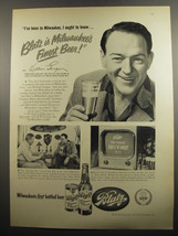 1951 Blatz Beer Ad - William Gargan - I&#39;ve been to Milwaukee, I ought to know - £14.76 GBP