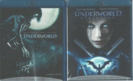 Underworld 1-2: Evolution- Kate Beckinsale-Vampire Double Feature- New 2 Blu Ray - £13.89 GBP