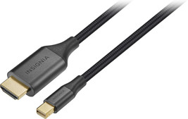 Insignia- 6&#39; Mini DisplayPort to HDMI Cable - Black - £36.95 GBP