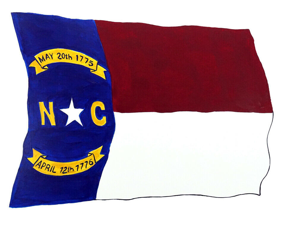 North Carolina Flag NC State Vinyl Decal Sticker Auto Truck RV Boat ...