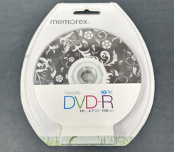 Memorex Tranquility 10 Pack DVD-R 16X 4.7 Gb 120 Minute - NEW Factory Se... - $10.44