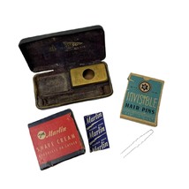 Vintage Health &amp; Beauty Lot - Marlin blades, Invisible Hair Pins and Gillette - £16.34 GBP