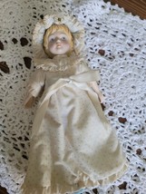 Vintage Victorian Doll Porcelain Bisque Girl 1983 Avon Collector Doll - £9.56 GBP