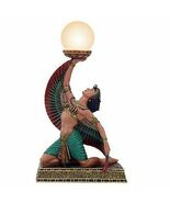 Ancient Egypt Winged Egyptian Goddess Isis Figural Table Lamp 18" Tall - $129.99
