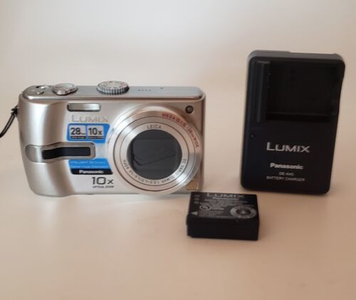 Primary image for Panasonic LUMIX DMC-TZ3 Silver Digital Camera Battery Charger Box Software 
