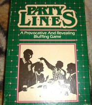 Party Lines Vintage Board Game Parker Proyhers 1985 - £27.52 GBP