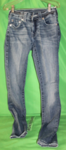 True Religion Mid Rise Skinny Jennie Curvy Blue Jeans Size Women&#39;s 24 - £27.08 GBP