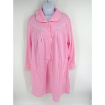 Jasmine Rose Women&#39;s Pink Snap Front Robe Small - $14.85