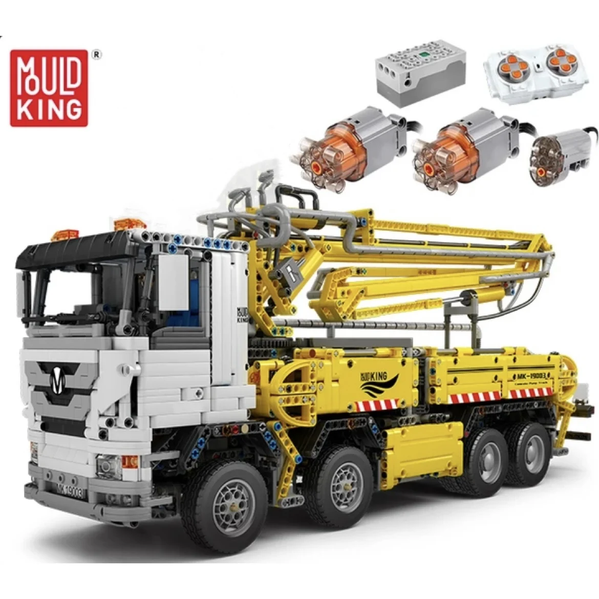 MOULD KING 19003 Technical Truck Building Toys for Kids APP&amp;RC Pneumatic Dump - £258.89 GBP