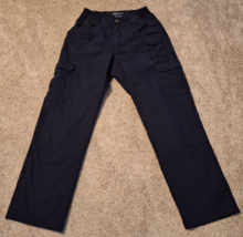 5.11 Tactical Series Pants Men&#39;s 28x30 Navy Blue Ripstop Cargo Utility P... - $18.43