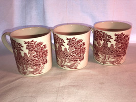Three Wedgwood Queens Ware Holy Trinity Church Coffee Mugs Mint - $69.99