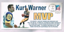 KURT WARNER MVP Commemorative Envelope Postmarked St. Louis Rams JAN 5, 2000 - £18.99 GBP