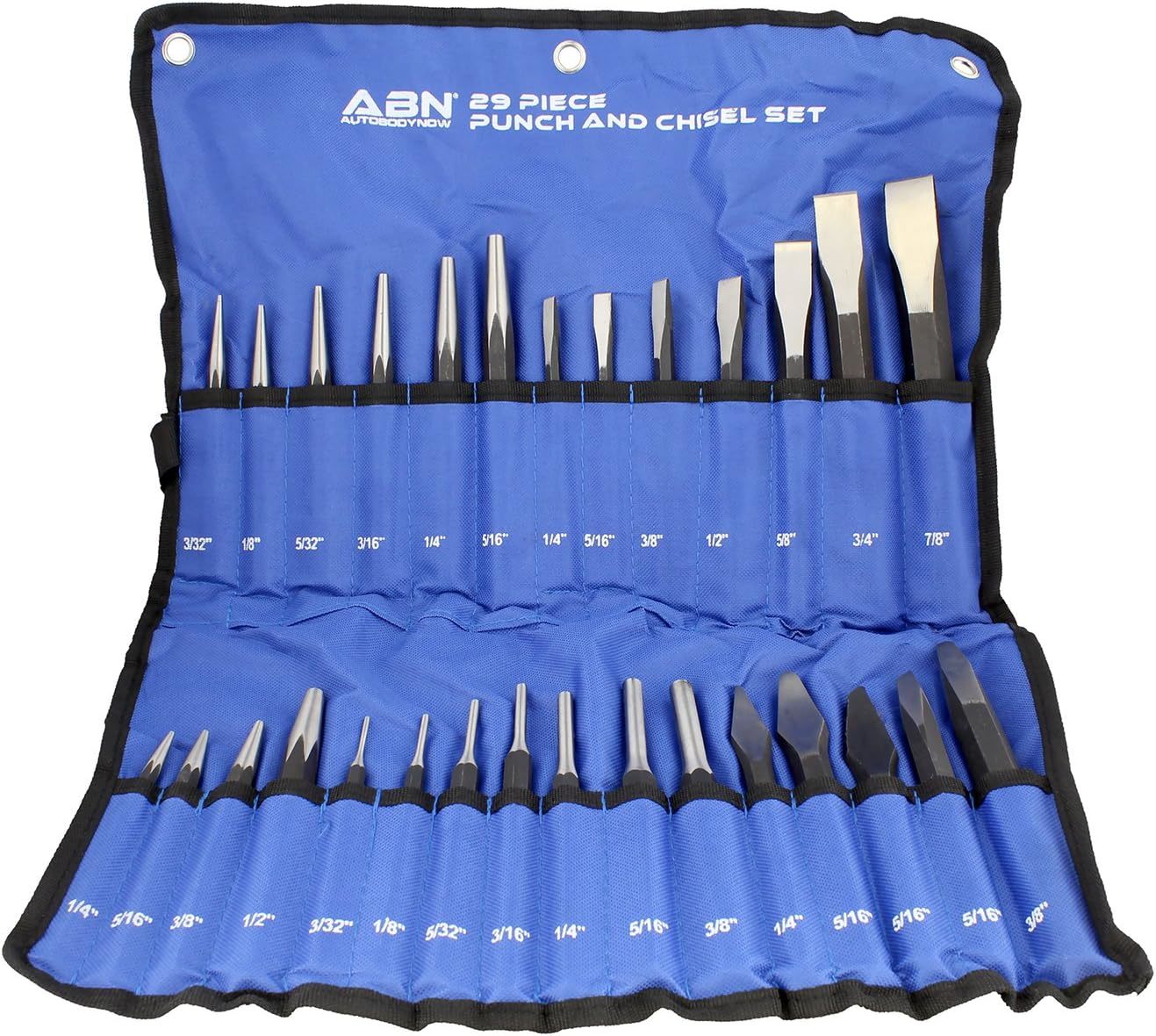 Primary image for Pin Punch Set, Center Punch Set, And More In The Abn Cold Chisel Set Automotive