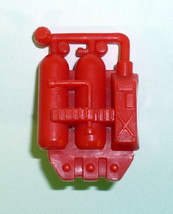Corps Gasman Red Backpack Vintage Lanard Action Figure Accessory Part 1986 - £1.02 GBP