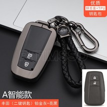Zinc Alloy+Tpu Car Remote Key Case Cover  Fob for  Corolla Prius Camry CHR C-HR  - £55.39 GBP