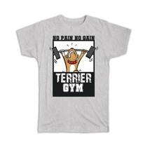 Bull Terrier GYM : Gift T-Shirt No Pain No Gain Weight Lifting Dog Pet - £14.06 GBP