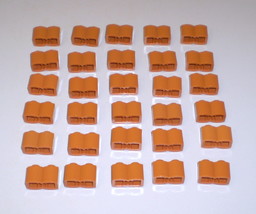 30 Used LEGO 1 x 2 Dark Orange Log Bricks  30136 Star Wars - £7.90 GBP