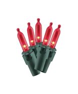 Indoor/Outdoor 300-Count LED Mini Christmas String Lights, Red, 62.3&#39; - $32.41