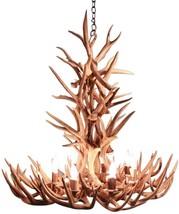 Chandelier XL 8-Light Sunbleached White Bleached Genuine Whitetail Antler - £3,924.03 GBP
