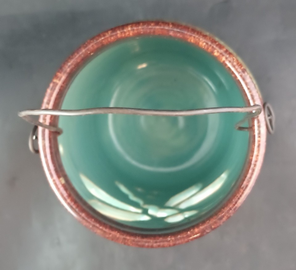 McNeill's Pottery Brown Drip Over Jade Dragonfly Lantern Signed "WW", OBO Item image 7